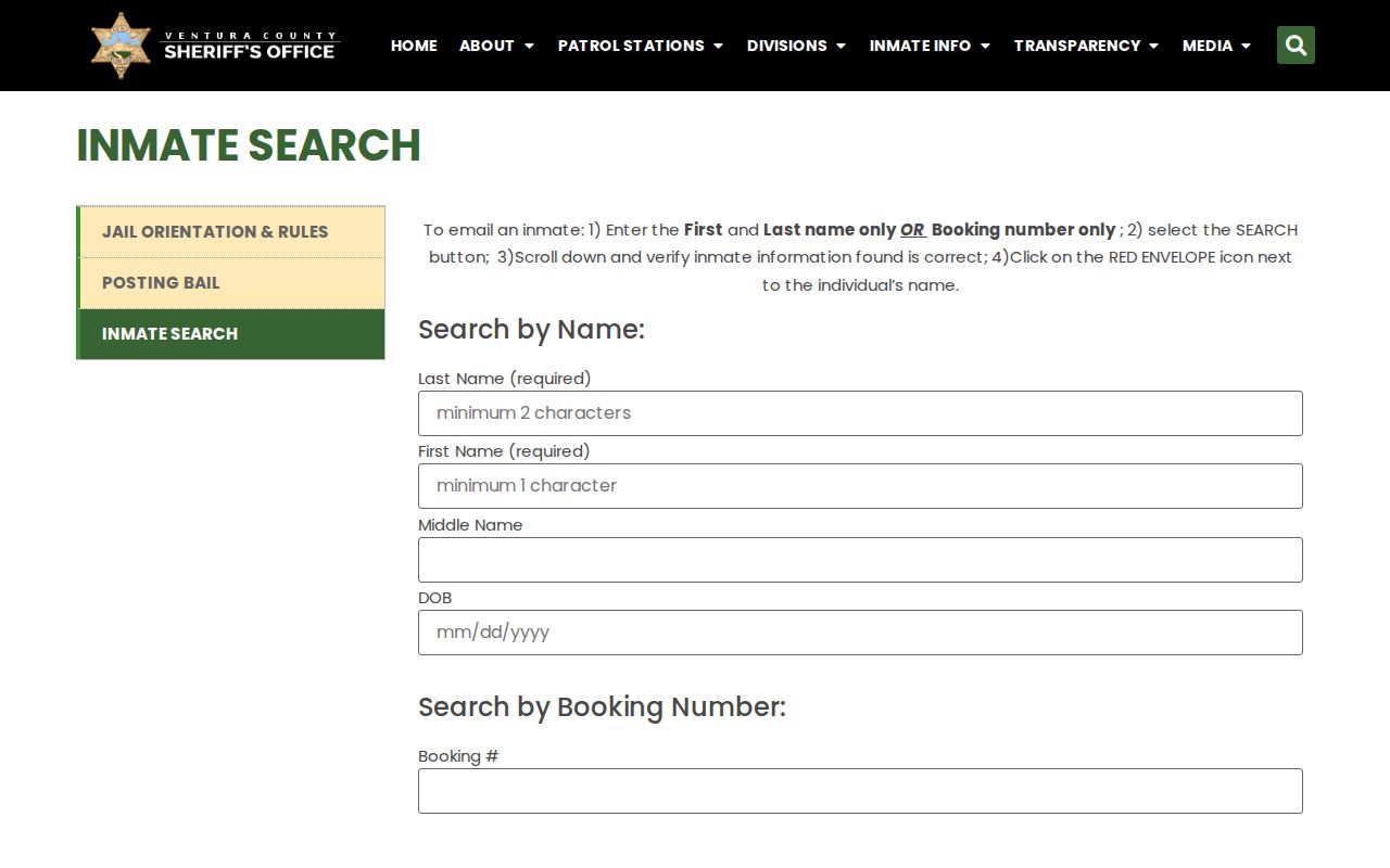 Oxnard residents directory Ventura County Sheriff inmate search