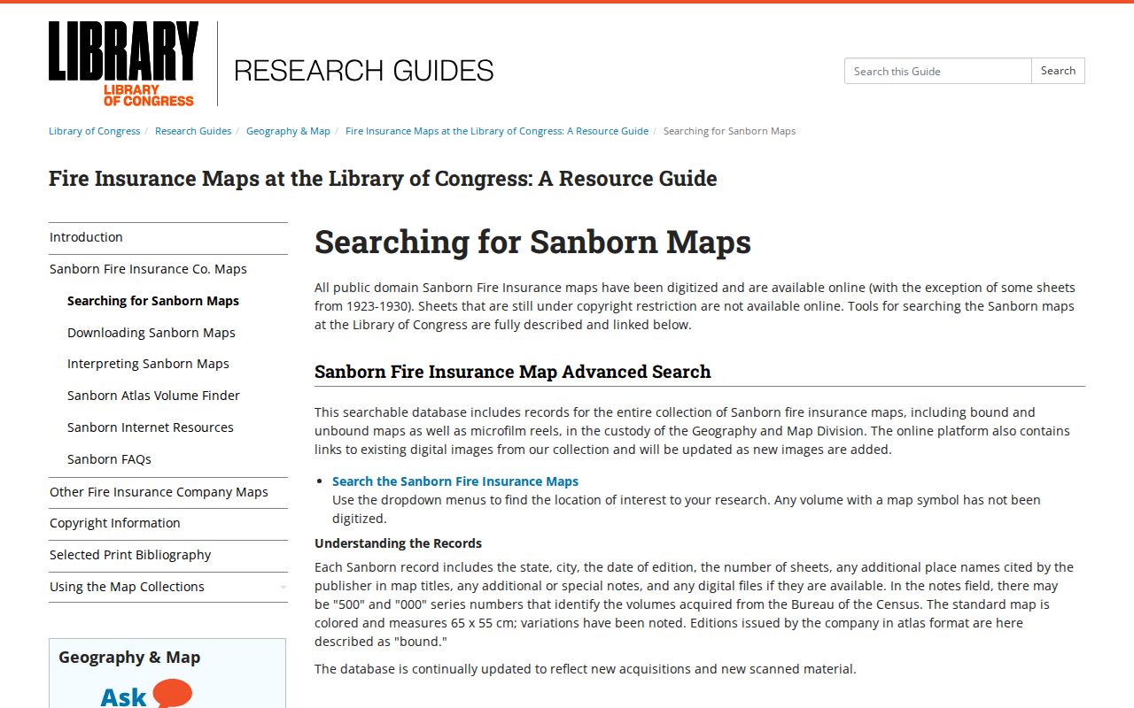 Oxnard past residents Sanborn map research